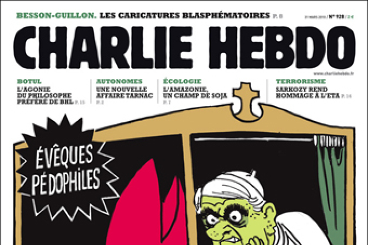 Charlie Hebdo vihart kavart címlapjai - galéria