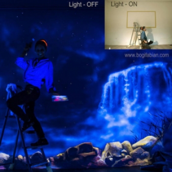 Sötétben világító szobabelsőket festő magyar lányért őrül meg az internet - fotók