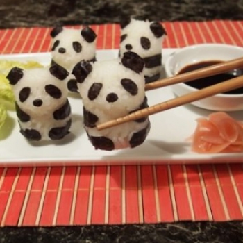 Az ételszobrászat mesterfoka: cuki állatok és A sikoly szusiból