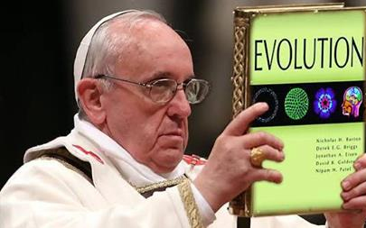 Ferenc pápa szerint van evolúció