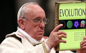 Ferenc pápa szerint van evolúció
