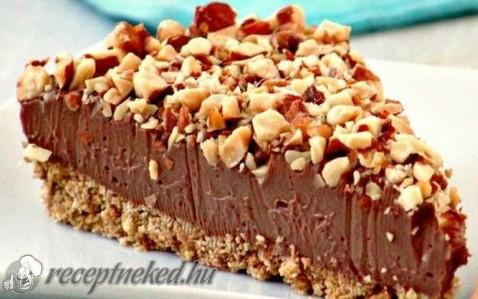 Nutellás sajttorta pirított mogyoróval recept
