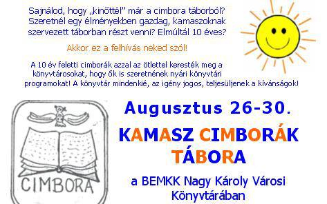 Cimbora tábor kiskamaszoknak