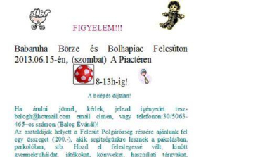 Babaruha Börze és Bolhapiac Felcsúton