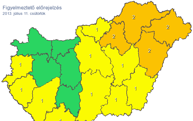 Itt a vihar: kiadták a riasztást