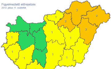 Itt a vihar: kiadták a riasztást