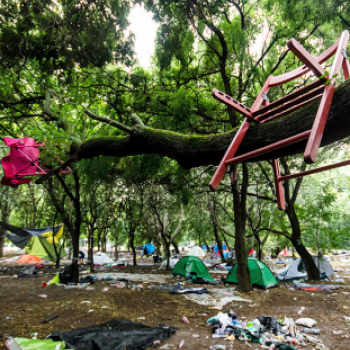 Szex, kaja, gumimatrac: ezt hagyták maguk után a Sziget lakói - képek