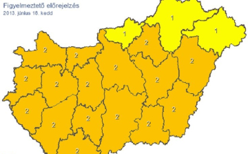 Kiadták a riasztást: itt szakadhat le az ég