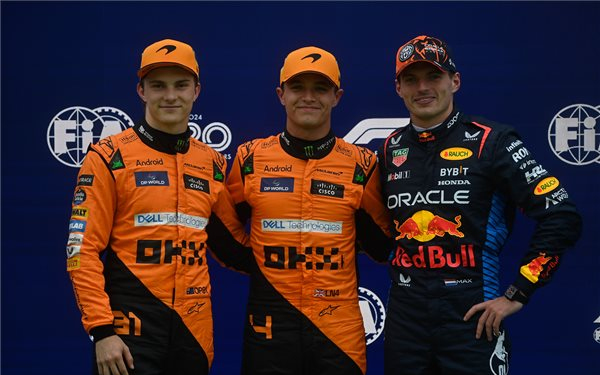 Norris vezérletével mclarenes első sor a Hungaroringen