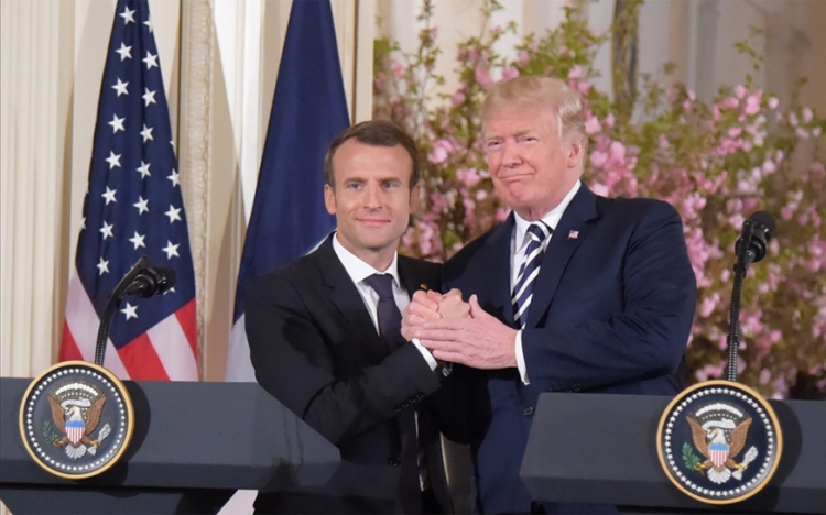 Az iráni atomalku volt a legfontosabb téma a Trump-Macron találkozón