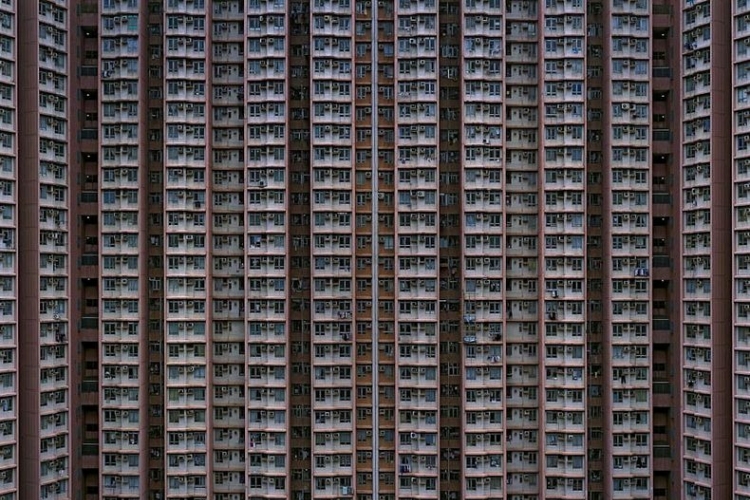 Hatalmas, végeláthatatlan lakótelepek Hong Kongban