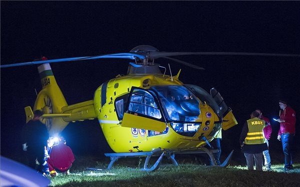 Felső vezetéknek ütközött egy mentőhelikopter Őrbottyánban